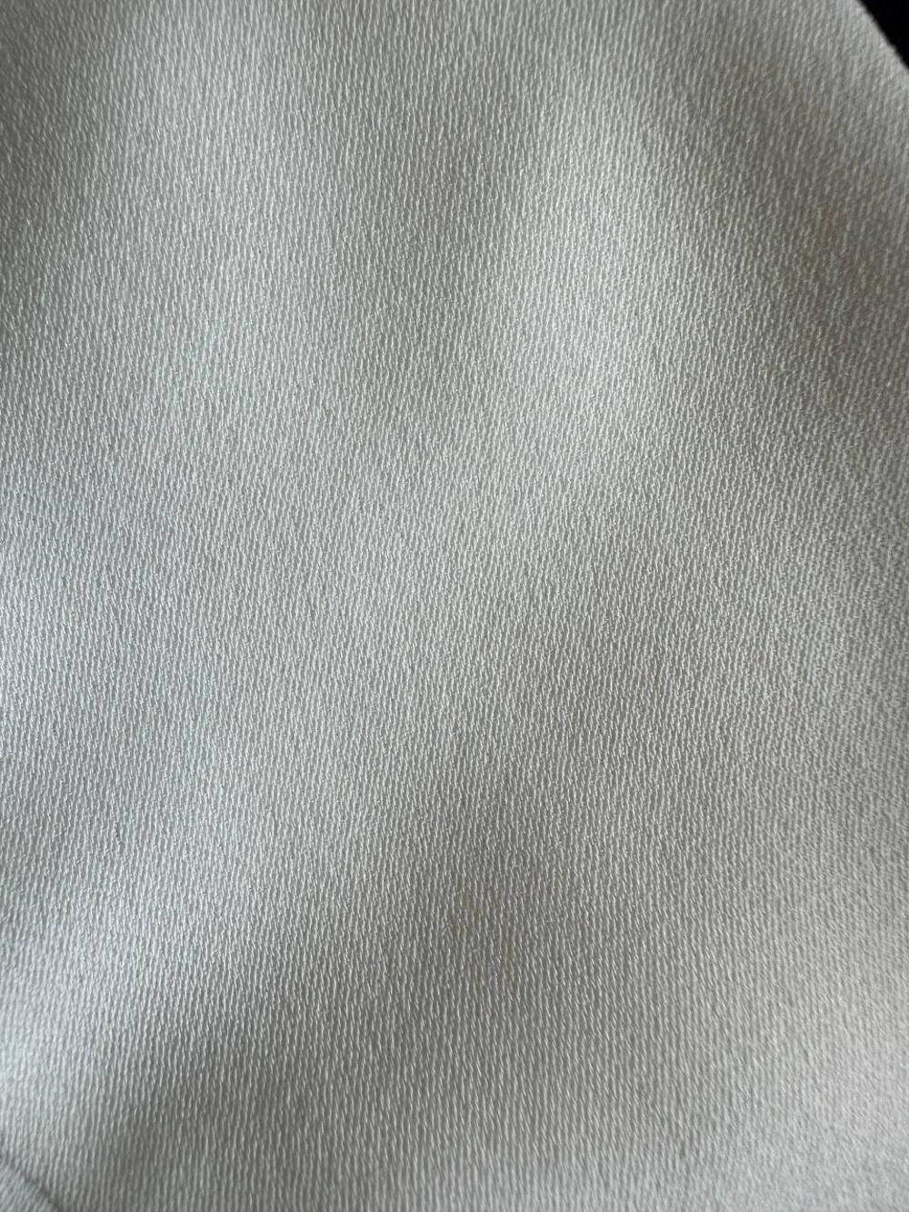 White Pleated Midi Dress with Black Trim - Picture 6 of 6